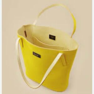 Vibrant Yellow Tote with Minimalist Design